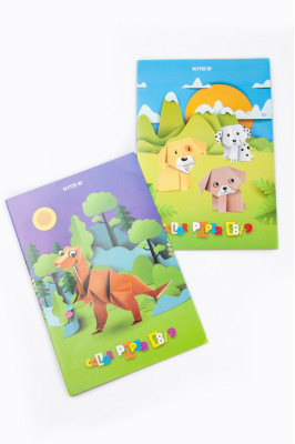 Папір кольоровий, А4, 18 аркушів, 9 кольорів, односторонній